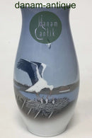 Bing & Grondahl Art Nouveau Vase with storked No 1302/6250