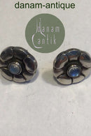 Georg Jensen纯银耳钉 No 36 Moonstone