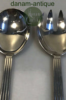 Georg Jensen Sterling Sølv Bernadotte Stort Servingsske og Gaffel No 111 og 112  Måler 24cm / 9.45 in.