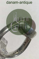 Georg Jensen Sterling Silver Sphere Ring No 473 ピンクストーン付き。デザインはレジッツェ・オーバーガード。