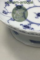 皇家哥本哈根蓝色凹槽半龙形碗&