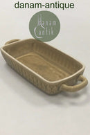 Bing & Grøndahl / Kronjyden "Relief" Lille aflang skål med håndtag