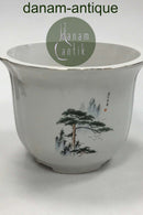 Porcelain flowerpot / flowerpot cover made in China