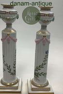 Couple Royal Copenhagen Flora Danica Candlesticks No 503