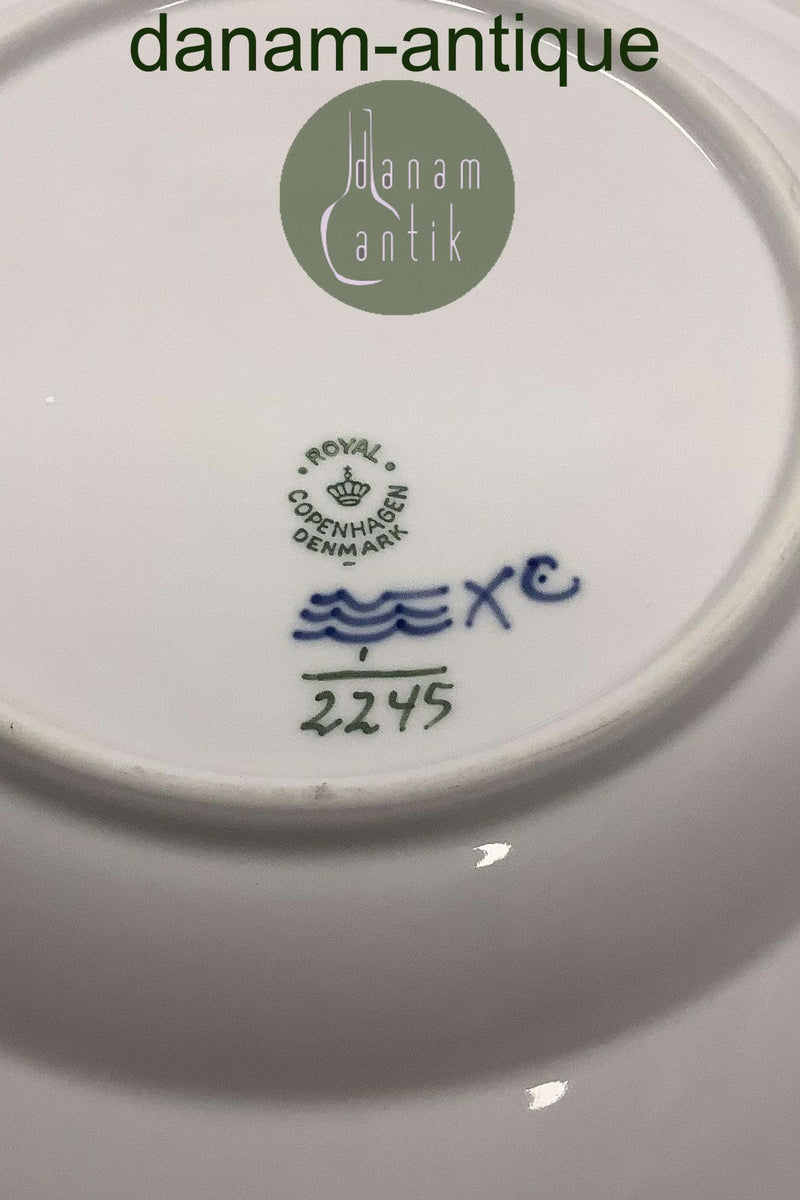 Royal Copenhagen Musselmalet Riflet Hotel Dyb Tallerken No. 2245