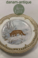 Royal Copenhagen Flora Danica Hunting Lunch Plate No 20/3554 mit durchbrochenem Rand.