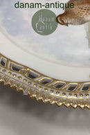 Royal Copenhagen Flora Danica Jagt Frokosttallerken No 20/3554 med gennembrudt kant.