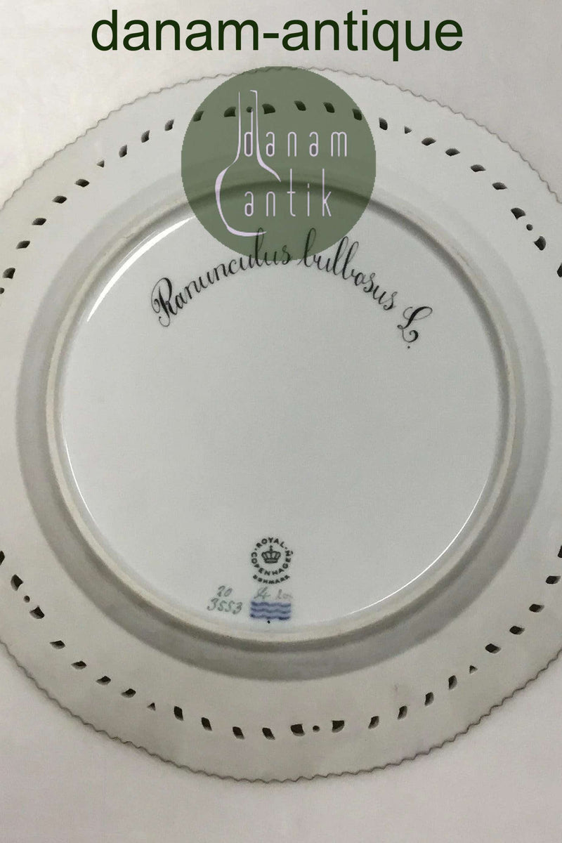 ロイヤルコペンハーゲン フローラダニカ プレート リム透かし彫り No