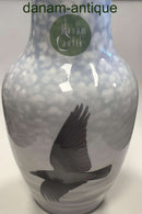 ロイヤルコペンハーゲン アールヌーヴォー ウニカベース ステファン・ウッシング作 1903年製 鳥が描かれた花瓶