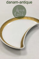 Royal Copenhagen Gold Fächer Halbmond Schale Nr. 11551