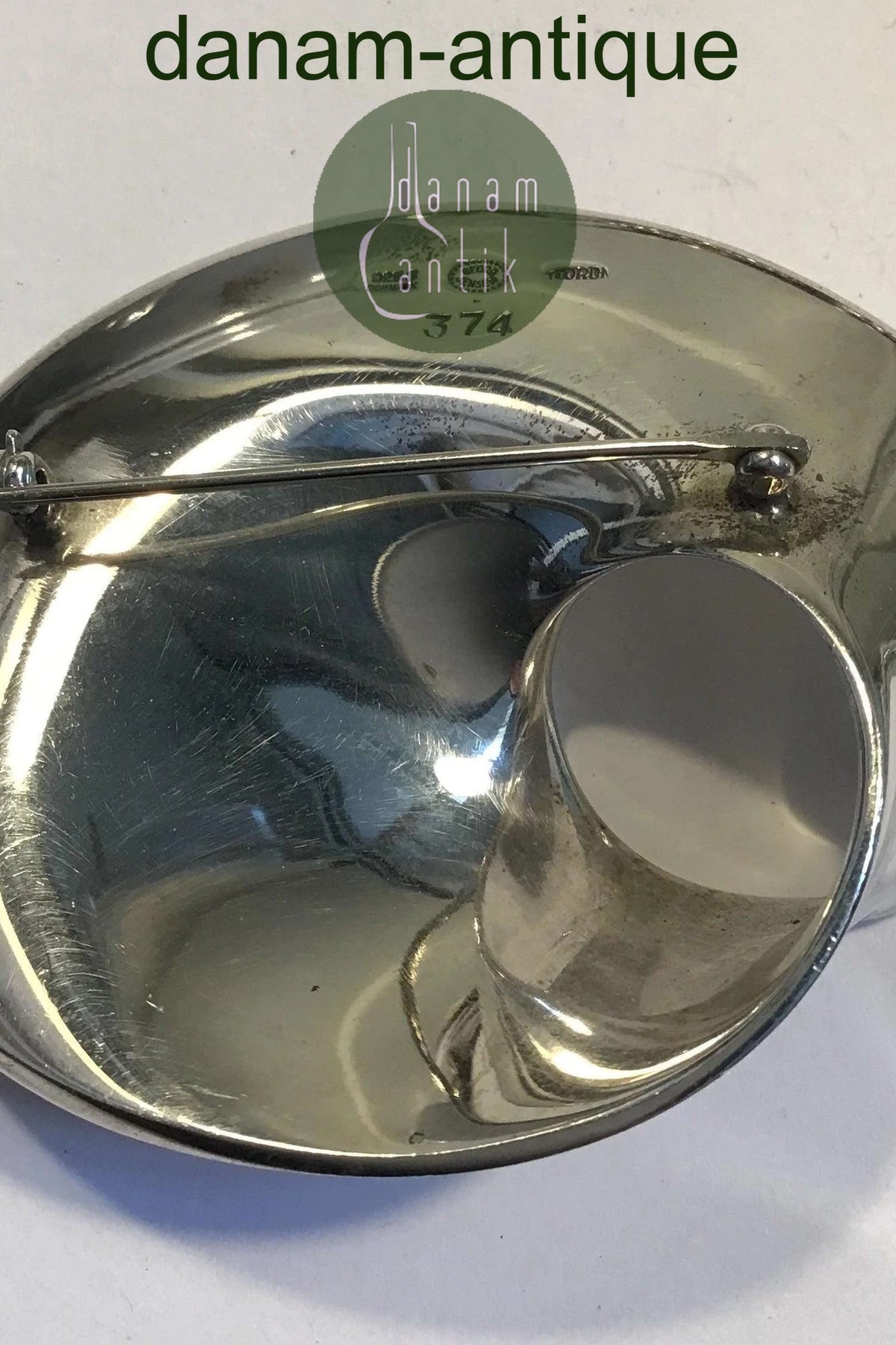 Georg Jensen Sterling Silver メビウス・ブローチ No 374, LARGE