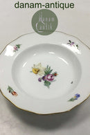 Royal Copenhagen Saksisk Blomst Let Bicelle Dyb Tallerken No 493/2062