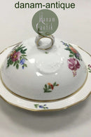 Royal Copenhagen Saxon Flower Light Bee Cell Lidded Bowl No 493/2039