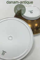 Tysk Hutschenreuther lågskål med guldekoration