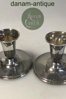 デンマーク製シルバーキャンドルスティック、H Fischer (2)