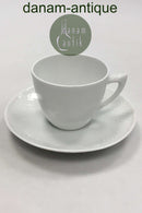 ビング＆グロンダール エレガンス、ホワイト コーヒーカップ＆ソーサー 102号