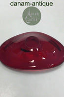 Rød Glasskål Skandinavisk Design