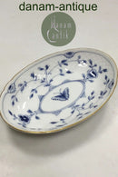 Bing & Grøndahl Sommerfugl med Guld Lille ovalt Fad