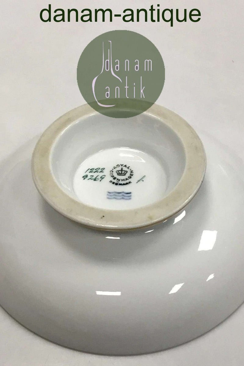 Royal Copenhagen Stel Nr. 1222 Rund skål på fod No 9269