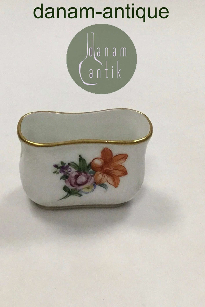 Royal Copenhagen Saxon Flower Light Toothpick Holder No 1801