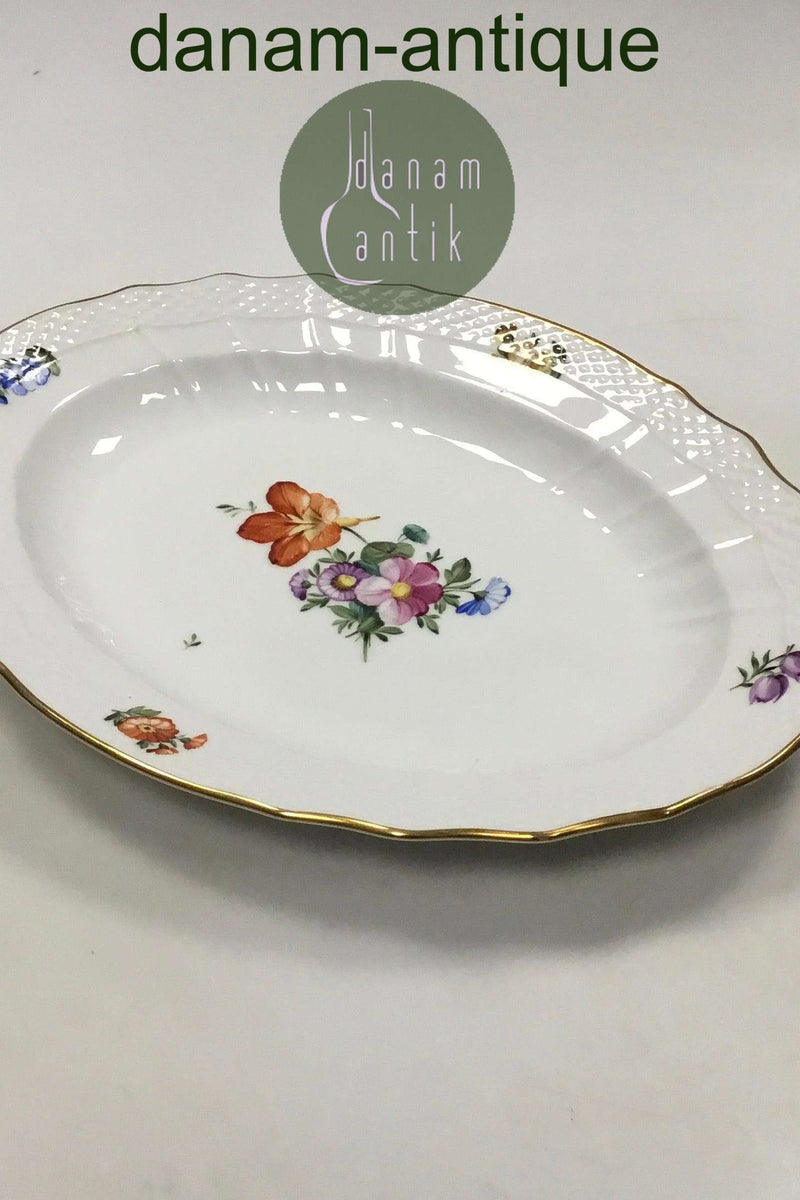 ロイヤルコペンハーゲン サクソンフラワーライトオーバルディッシュ No1555寸法 31 cm (12 13/64 in.)