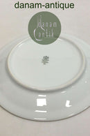 Bing & Grøndahl Hvidt glat stel med guldkant Frokosttallerken No 26/326