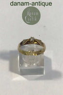 Danish 14K Gold Ring with Diamond