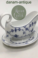 Royal Copenhagen Musselmalet Riflet Saucekande med Underskål No 200