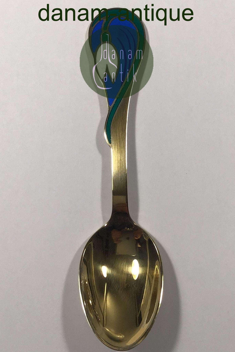 A. Michelsen Juleske 2002 I Forgyldt Sterling Sølv med Emalje