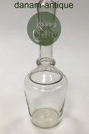 Holmegaard Glaskaraffel cylinderform, rigel om hals, hul prop