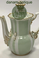 Dahl Jensen Dronningstel med grøn dekoration Kaffekande