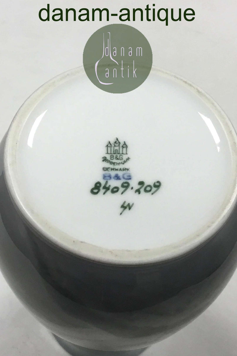 Bing og Grøndahl Art Nouveau vase med landskab no 8409 / 209