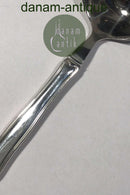 Georg Jensen Sterling Silver/Steel Double Serrated Sauce Spoon No.154（ジョージ ジェンセン スターリング シルバー/スティール ダブル セレーション ソース スプーン）。