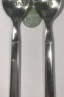 Georg Jensen Sterling Silver/Steel Ornamental Modern Salad Set