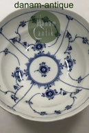 皇家哥本哈根蓝色凹槽半花边碗 No 717