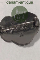 初期型ジョージ・ジェンセン シルバーブローチ No 68 マラカイト (1909-1914年)