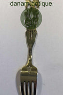 A. Michelsen Weihnachtsgabel 1941 Vergoldetes Sterlingsilber mit Emaille