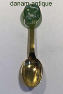 A. Michelsen Weihnachtsteelöffel 1983 Vergoldetes Sterlingsilber mit Emaille