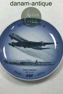 Bing und Grondahl Dänische Luftfahrtplatte Nr. 11 - 1986 Douglas DC- 8 Dan Viking 1960 SAS 1971