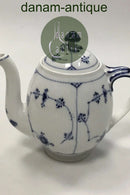 Royal Copenhagen Sjælden Musselmalet Riflet Lille Thekande No 374