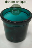 Blumentopfhalter aus dickem grünem Glas