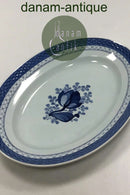 Royal Copenhagen Blå Tranquebar Ovalt fad No 927