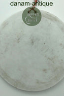 Bing and Grondahl Biscuit Plate "Poesiens Genius" with pink colored background