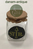 Holmegaard Apotekerflasken, krukke med tekst STIB fra 1992