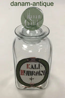 Holmegaard Apotekerflasken, krukke med tekst KALI HYDROIOD fra 1978