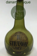 Holmegaard Apotekerflasken, krukke med tekst TR STRAMON AET fra 1981