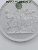 Bertel Thorvaldsen: Bing and Grondahl bisque plate "Childhood and Spring".