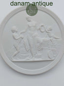 Royal Copenhagen bisquit plate "Childhood and Spring"