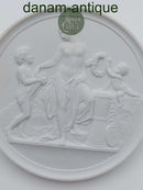 Bing og Grøndahl bisquit platte "Barndom og Forår" 20. årh. (no. 116)