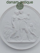 Bing og Grøndahl bisquit platte "Ungdom og forår" 19. århundrede ( no. 117)